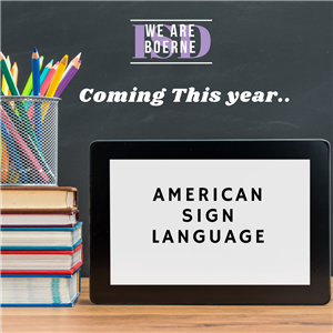 Coming this year, american sign languate 